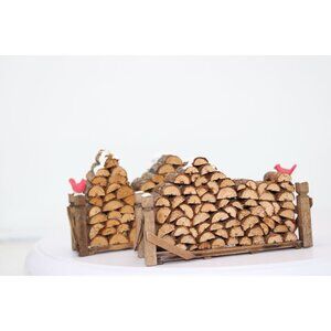 Dept 56 Village Accessories - 2 Woodpiles (no box)